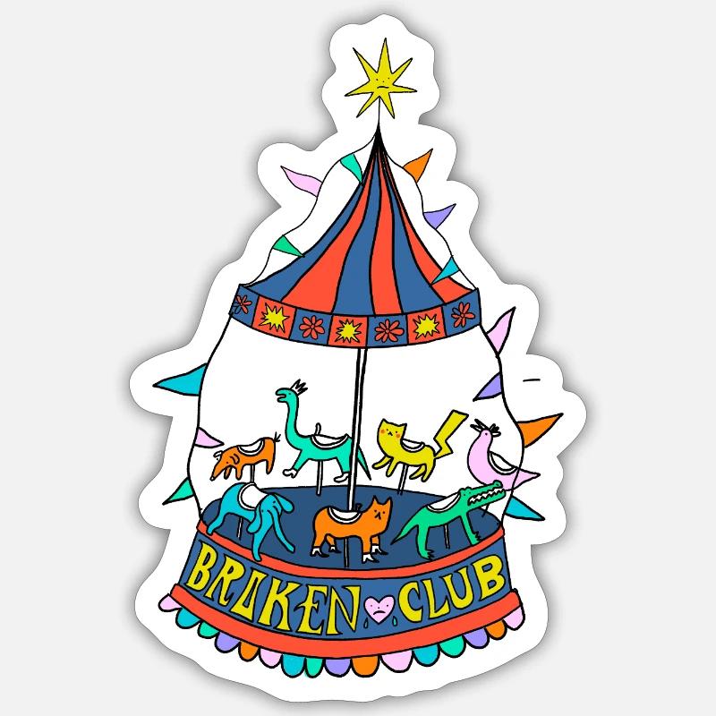 Carousel Sticker size S (10 x 10 cm)