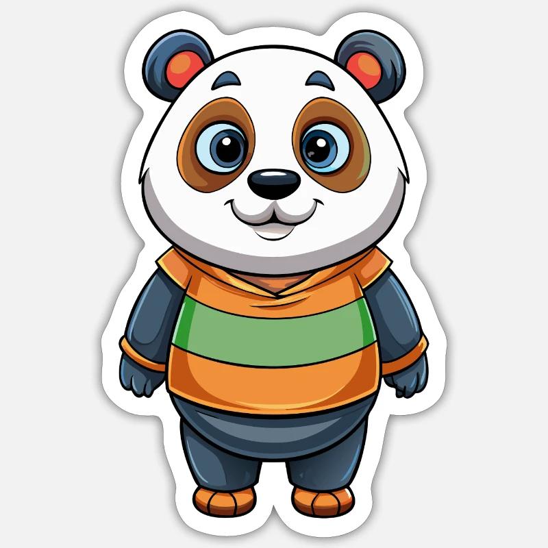 panda - Sticker size S (10 x 10 cm) - white matte