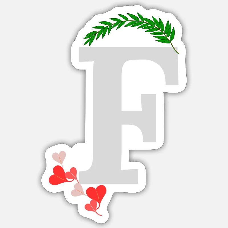 F - Sticker taille S (10 x 10 cm) - blanc mat