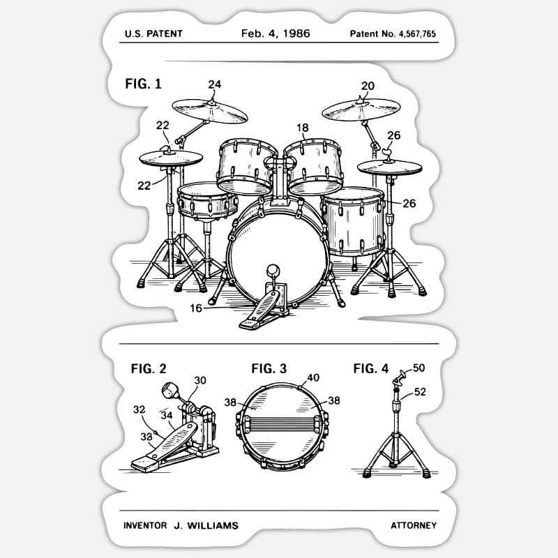 Plan de batterie - Sticker taille S (10 x 10 cm) - blanc mat