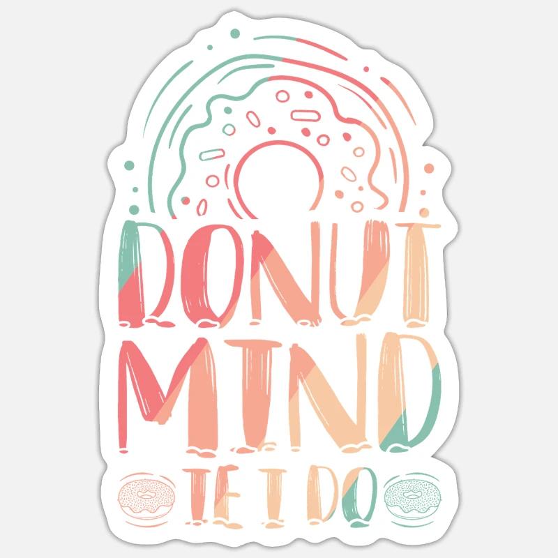 Restauration rapide en donuts Sticker taille S (10 x 10 cm)