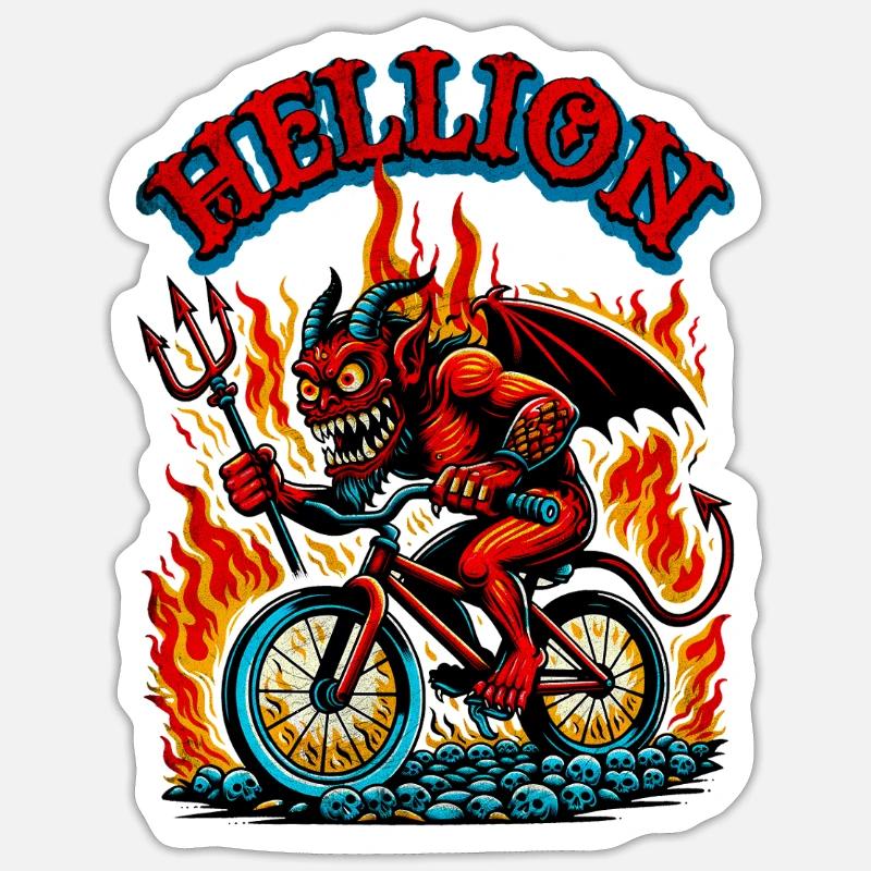 Hellion - Sticker size S (10 x 10 cm) - white matte