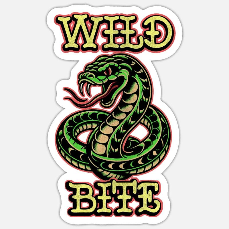 Wild Bite Sticker size S (10 x 10 cm)