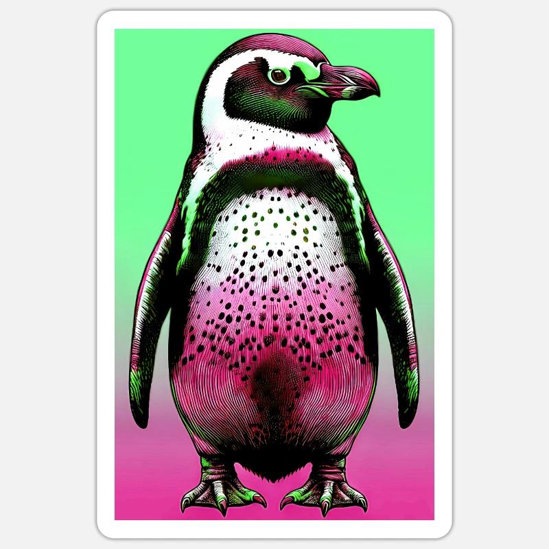 penguin - Sticker size S (10 x 10 cm) - white matte