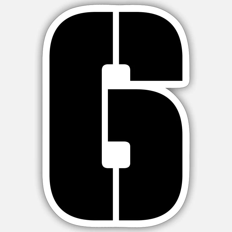 6 - Sticker size S (10 x 10 cm) - white matte