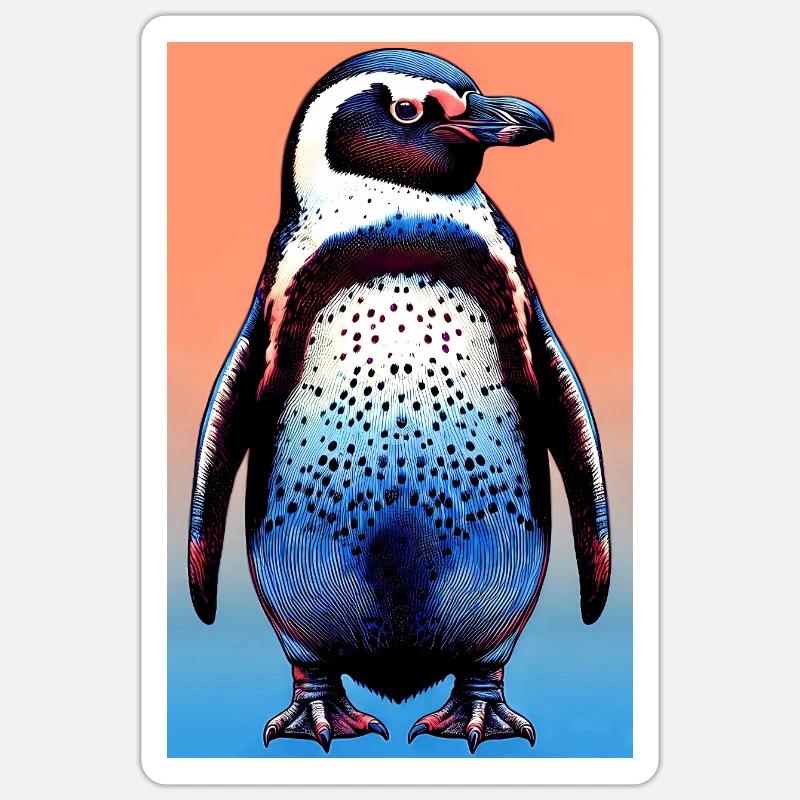 penguin - Sticker size S (10 x 10 cm) - white matte