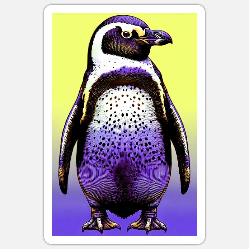 penguin - Sticker size S (10 x 10 cm) - white matte