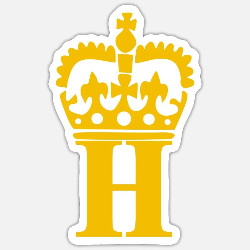 Buchstabe H - Sticker Größe S (10 x 10 cm) - Mattweiß