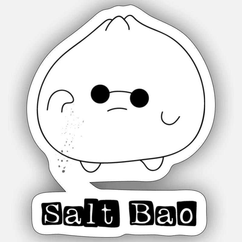 Salt Bao - Sticker size S (10 x 10 cm) - white matte