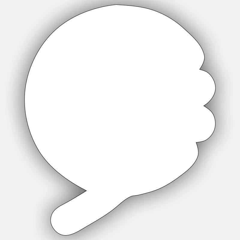 clé de fa Sticker taille S (10 x 10 cm)