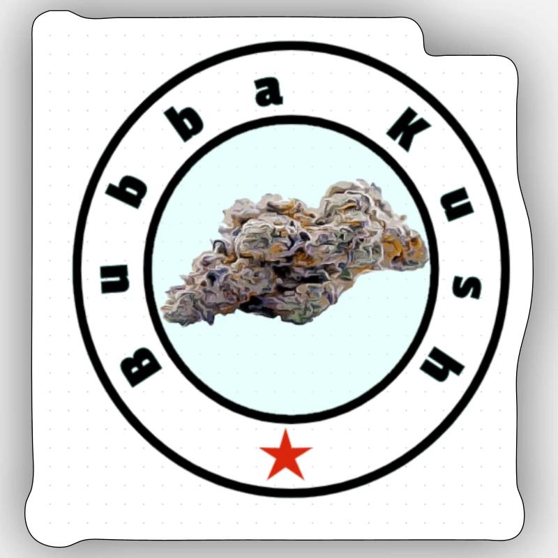 Bubba Kush Sticker Größe S (10 x 10 cm)