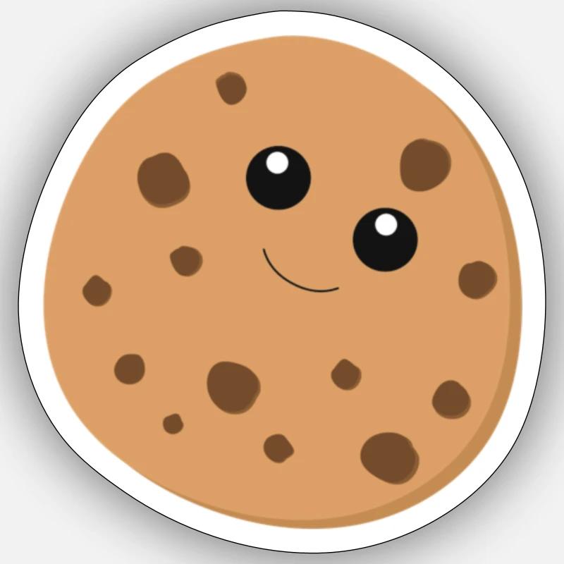 Cookie - Sticker size S (10 x 10 cm) - white matte