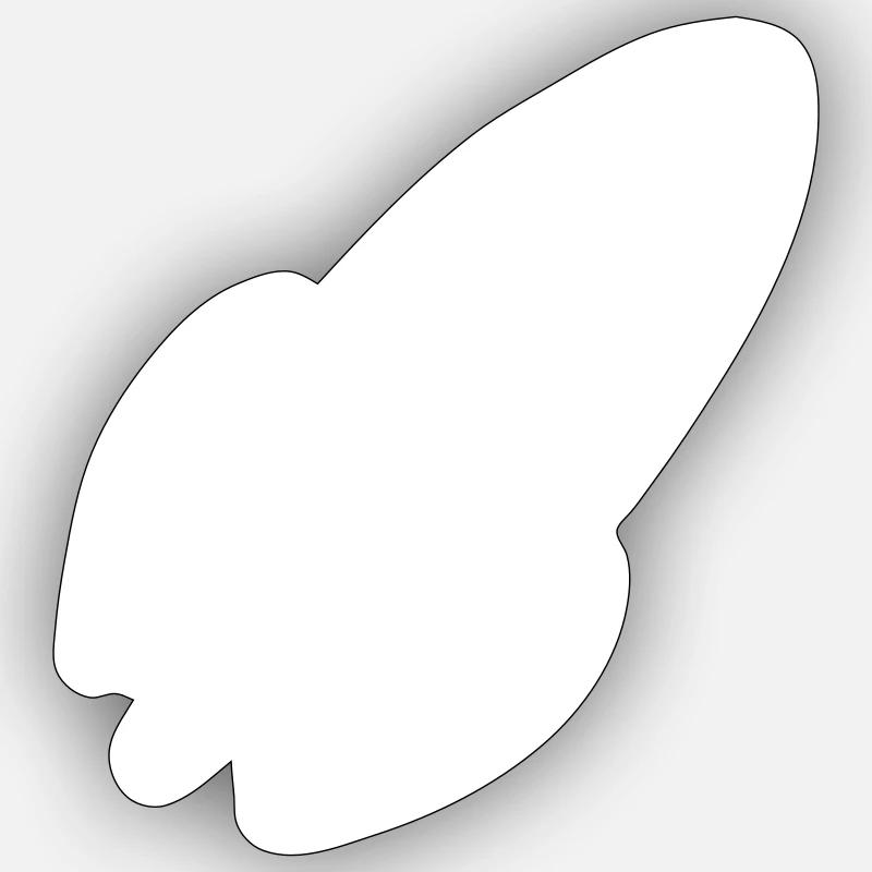 Rocket - white edition Sticker size S (10 x 10 cm)