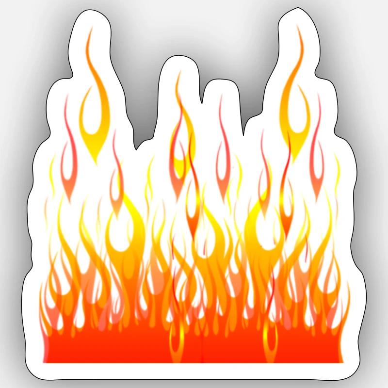 fire Sticker size S (10 x 10 cm)