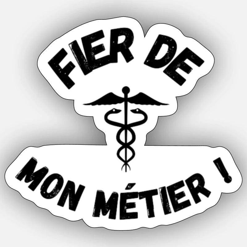 Caducee Sticker taille S (10 x 10 cm)