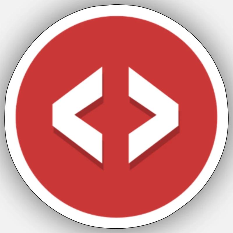 Developer - Sticker taille S (10 x 10 cm) - blanc mat