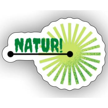 Natur - Sticker Größe S (10 x 10 cm) - Mattweiß - Vorne