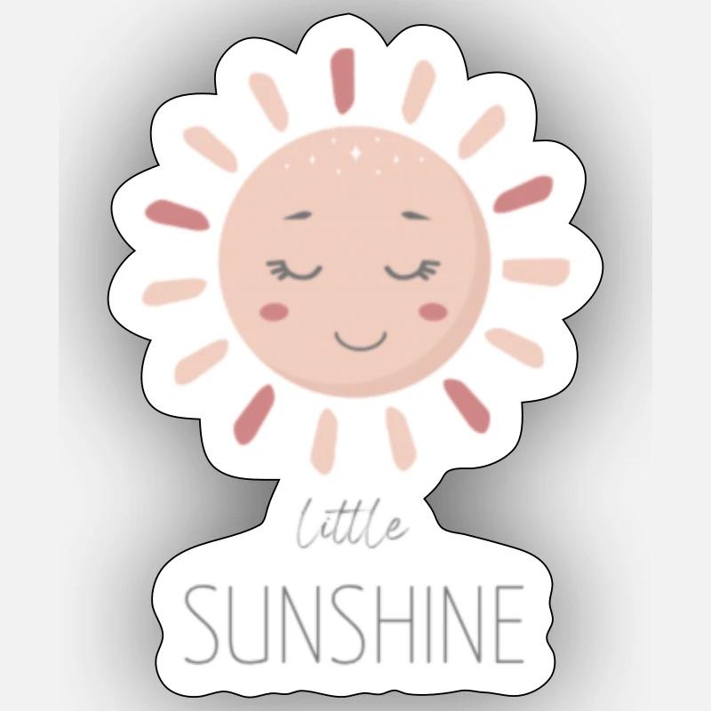 Peu de soleil Sticker taille S (10 x 10 cm)