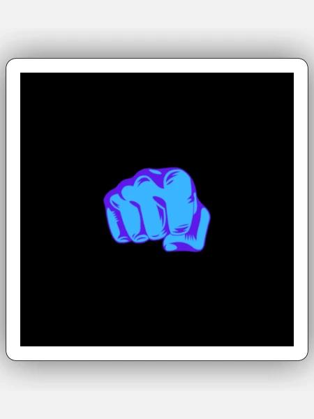 BOOM - Sticker Größe S (10 x 10 cm) - Mattweiß
