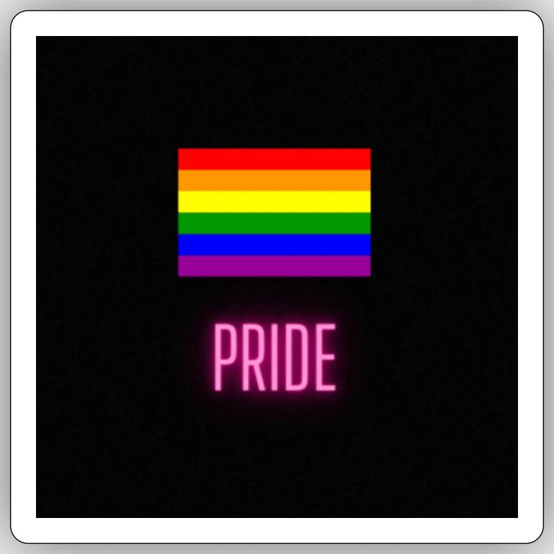 Be Pride - Sticker Größe S (10 x 10 cm) - Mattweiß