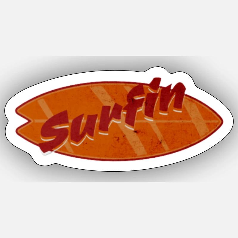 suirfin - Sticker Größe S (10 x 10 cm) - Mattweiß