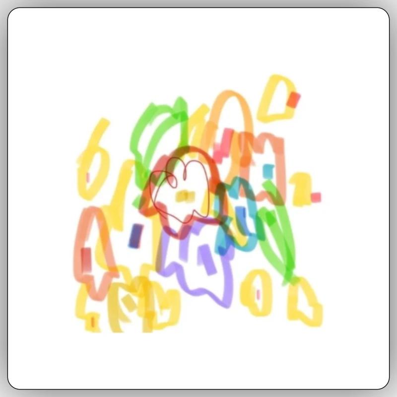 Blumen - Sticker Größe S (10 x 10 cm) - Mattweiß