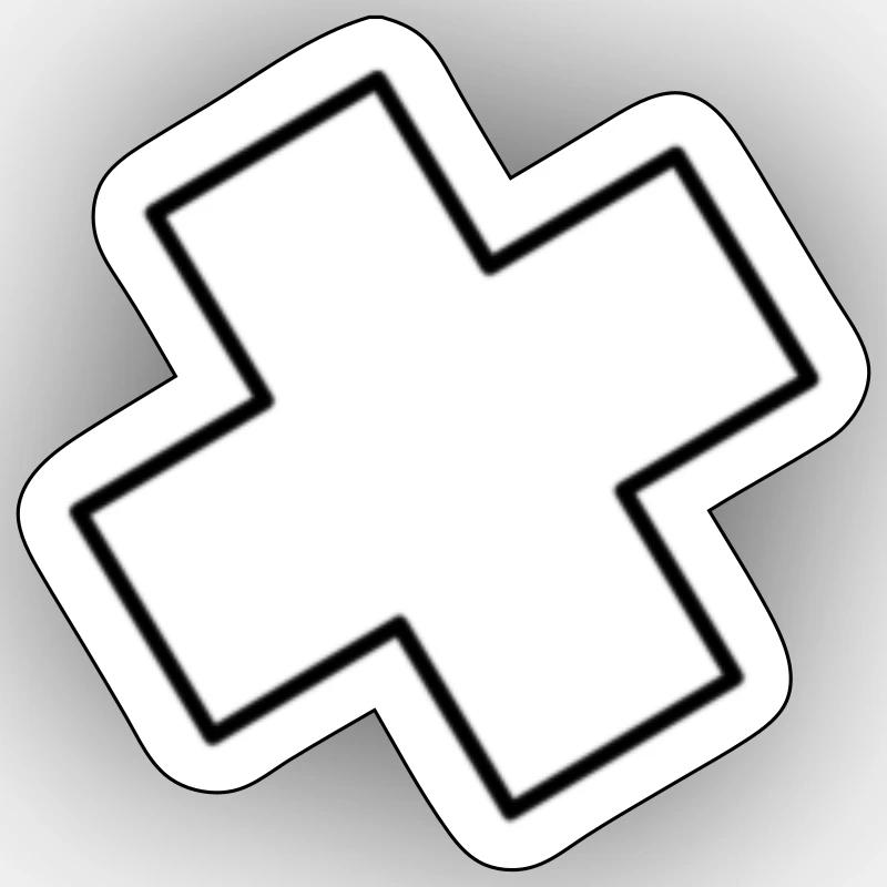 Trust in God - Sticker Größe S (10 x 10 cm) - Mattweiß