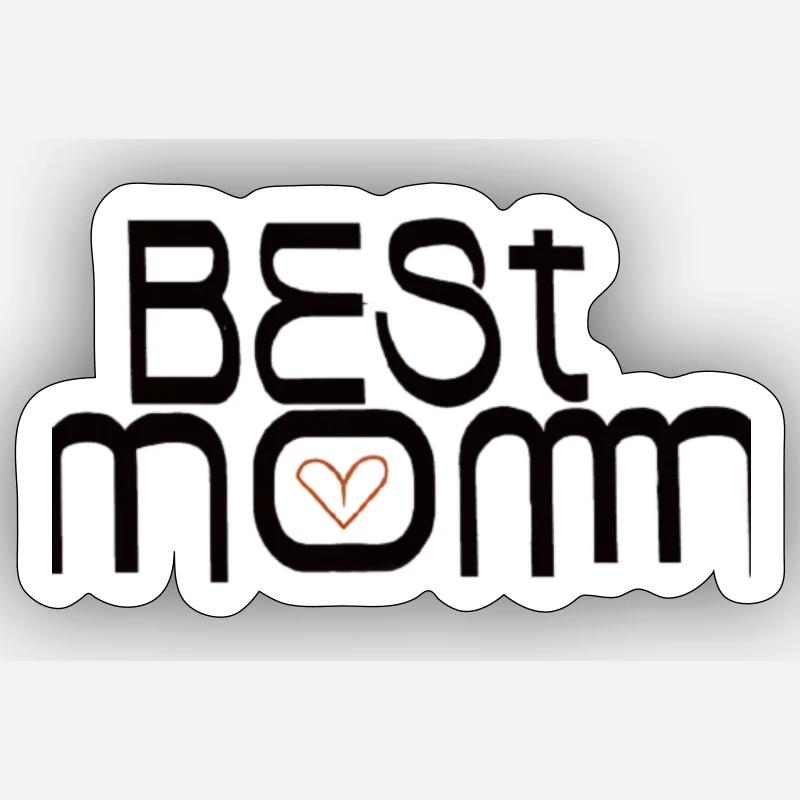 BESTE MUTTER - Sticker Größe S (10 x 10 cm) - Mattweiß
