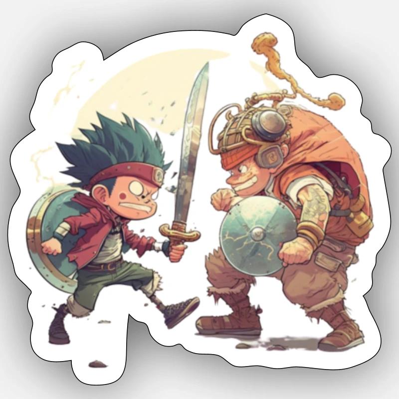 Laffy & Daffy - Sticker size S (10 x 10 cm) - white matte