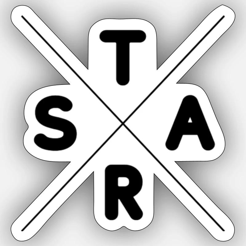 Starling - Sticker size S (10 x 10 cm) - white matte