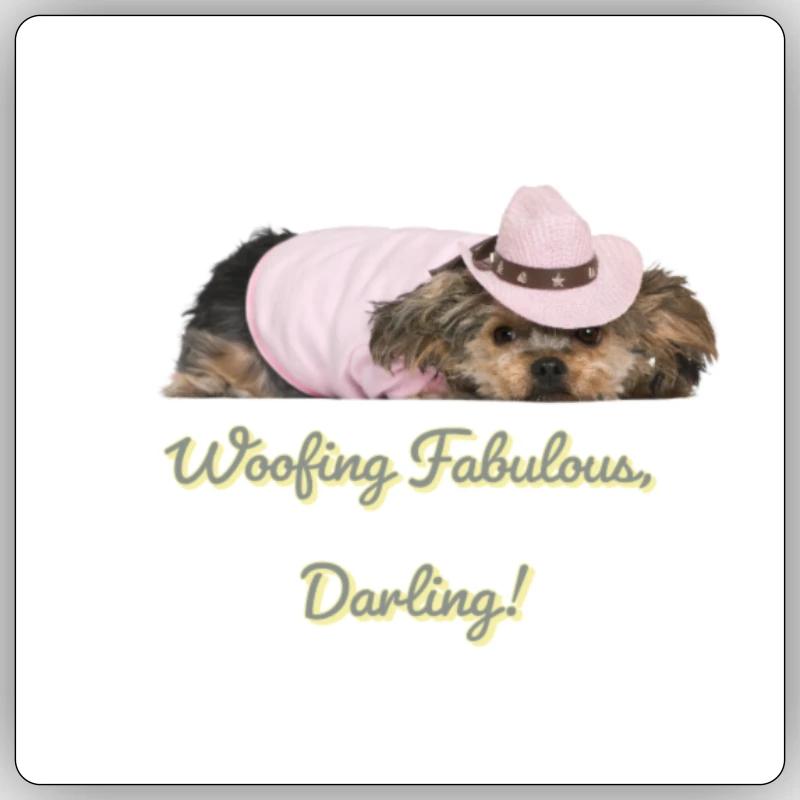 Woofing fabuleux Sticker taille S (10 x 10 cm)