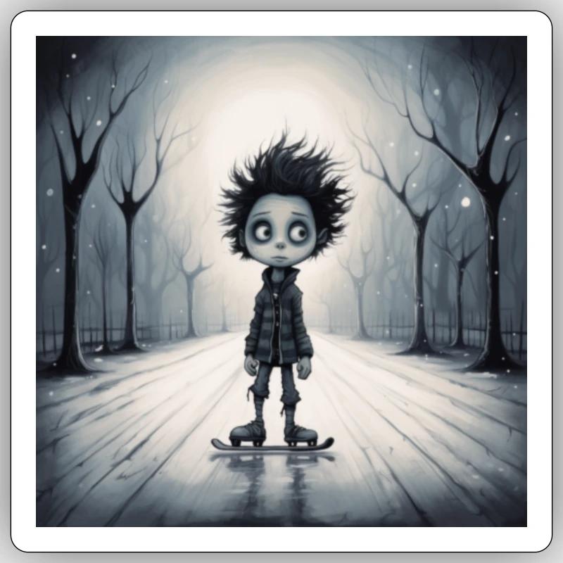 Emo-Style Sticker Größe S (10 x 10 cm)