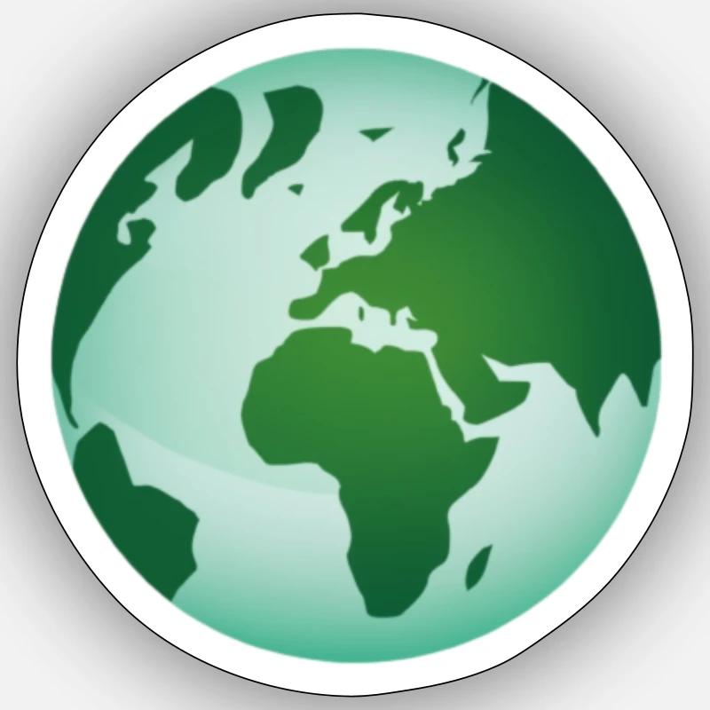 Monde durable Sticker taille S (10 x 10 cm)