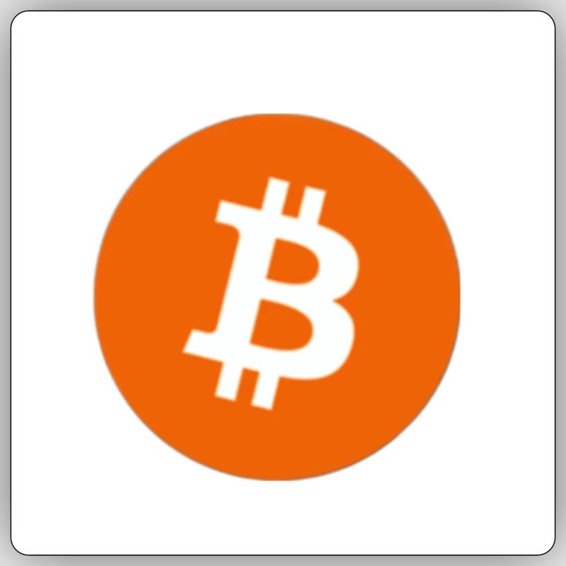 Bitcoin - Sticker size S (10 x 10 cm) - white matte