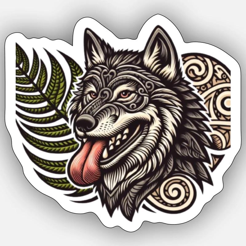 Mère nature - Sticker taille S (10 x 10 cm) - blanc mat