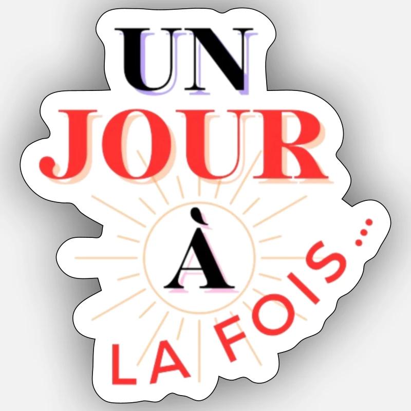 tee- shirt original - Sticker taille S (10 x 10 cm) - blanc mat