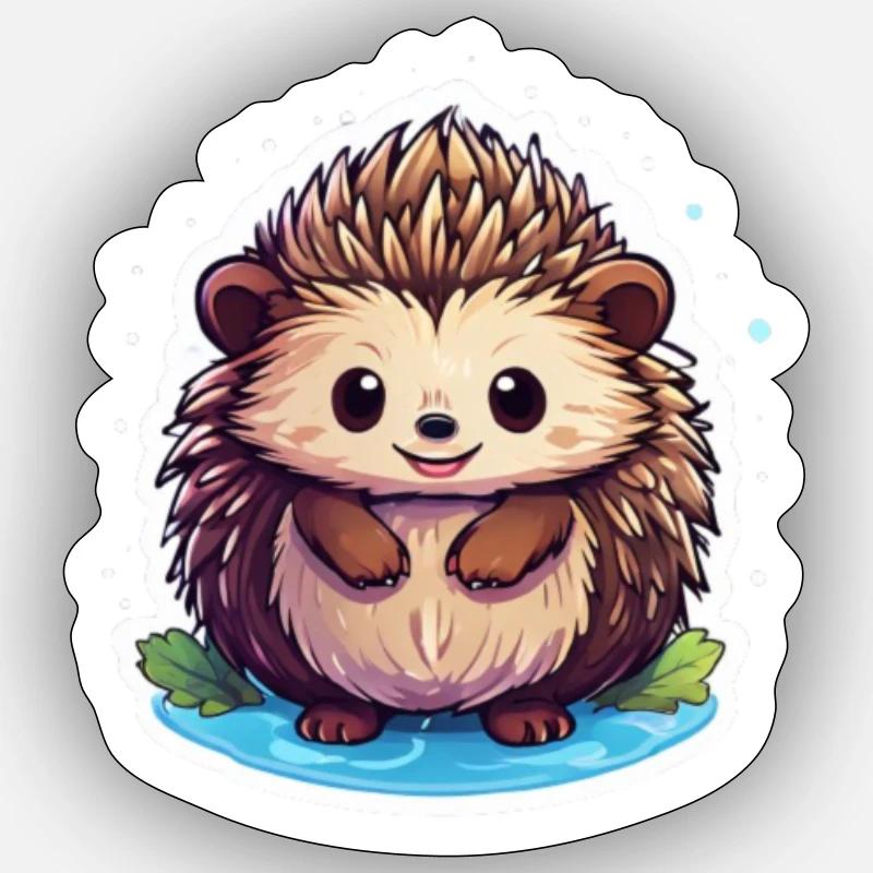 Little Hedgehog Sticker size S (10 x 10 cm)