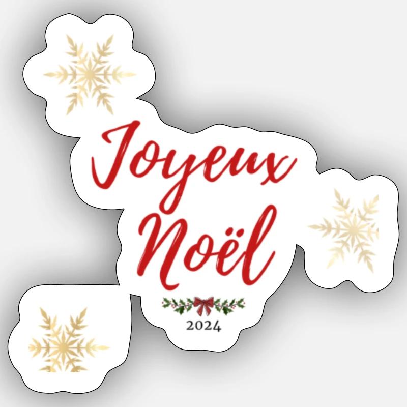 Joyeux Noël Sticker taille S (10 x 10 cm)