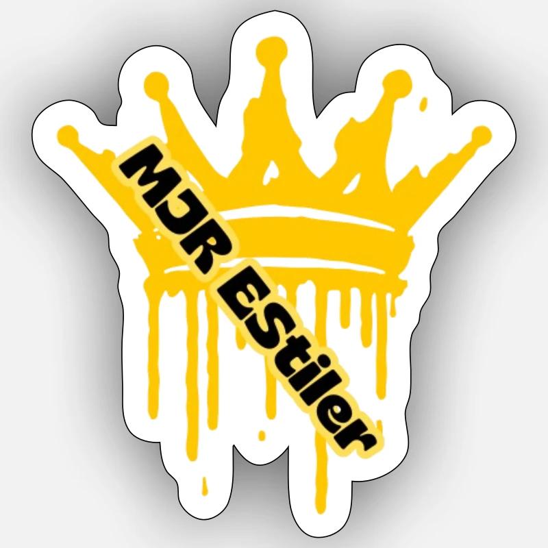 MJR EStiler - Sticker taille S (10 x 10 cm) - blanc mat