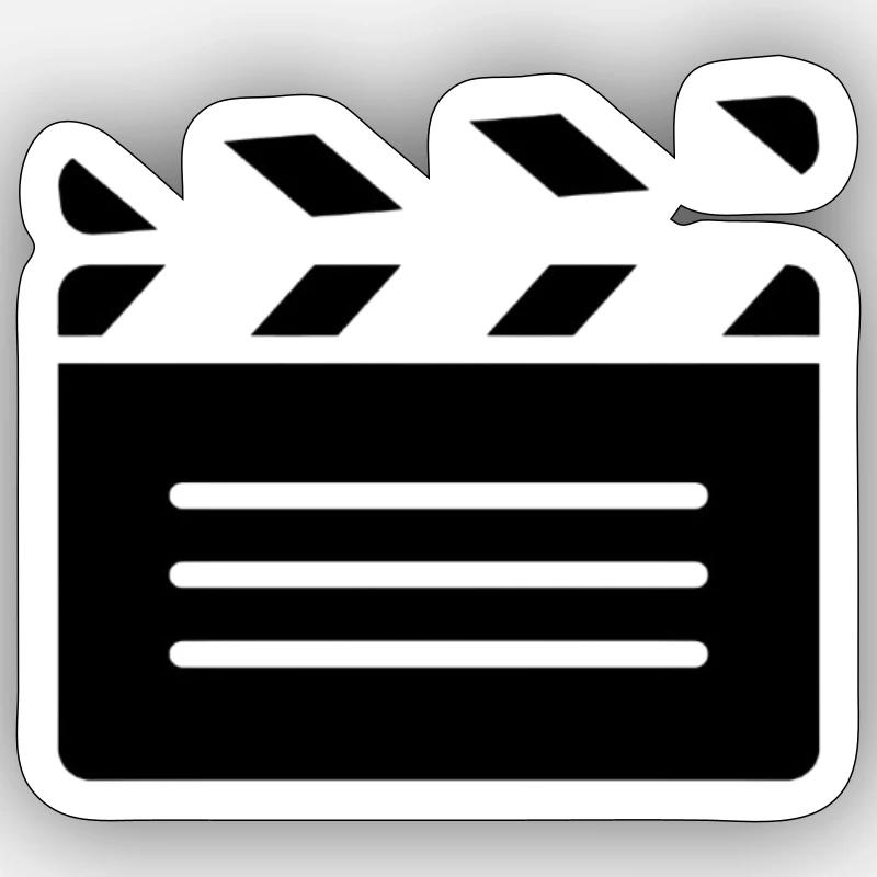 Videoklappe - Sticker Größe S (10 x 10 cm) - Mattweiß
