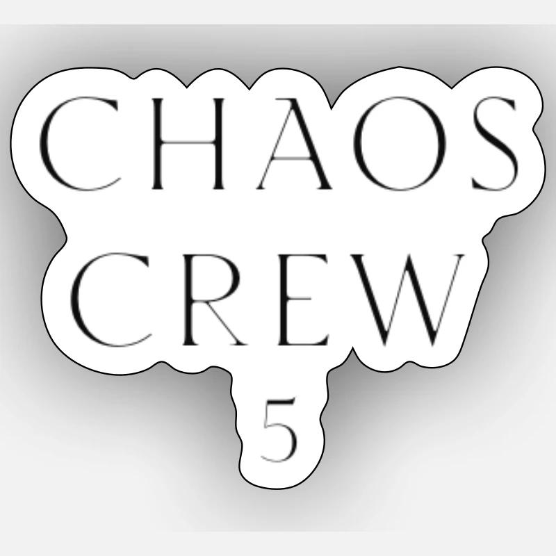 Chaos Crew 5 - Sticker Größe S (10 x 10 cm) - Mattweiß
