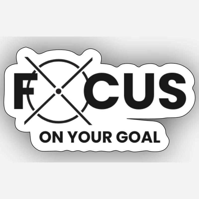 Mindset Focus - Sticker size S (10 x 10 cm) - white matte