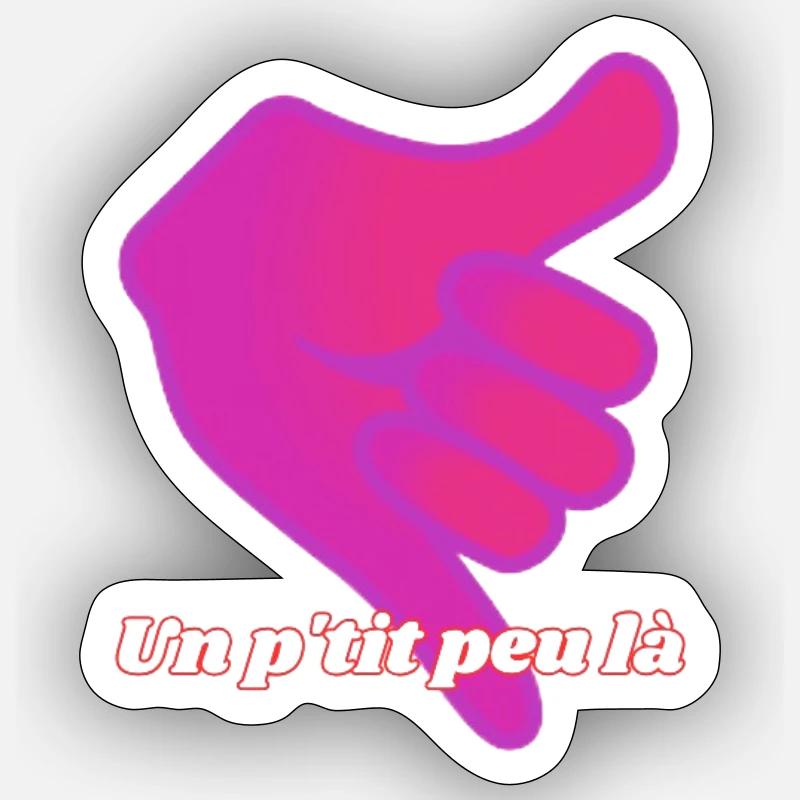 Un_p_tit_peu_l-removebg-preview - Sticker taille S (10 x 10 cm) - blanc mat