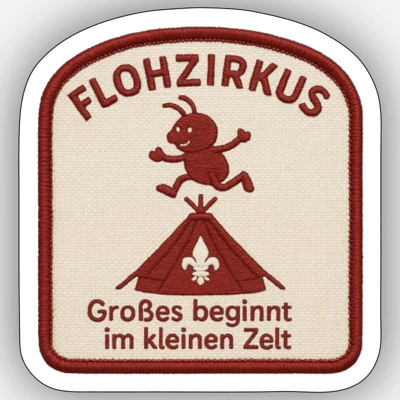 Logo Flea Circus Sticker size S (10 x 10 cm)