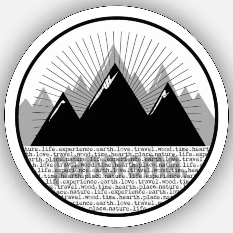 Alpspitz - Sticker Größe S (10 x 10 cm) - Mattweiß