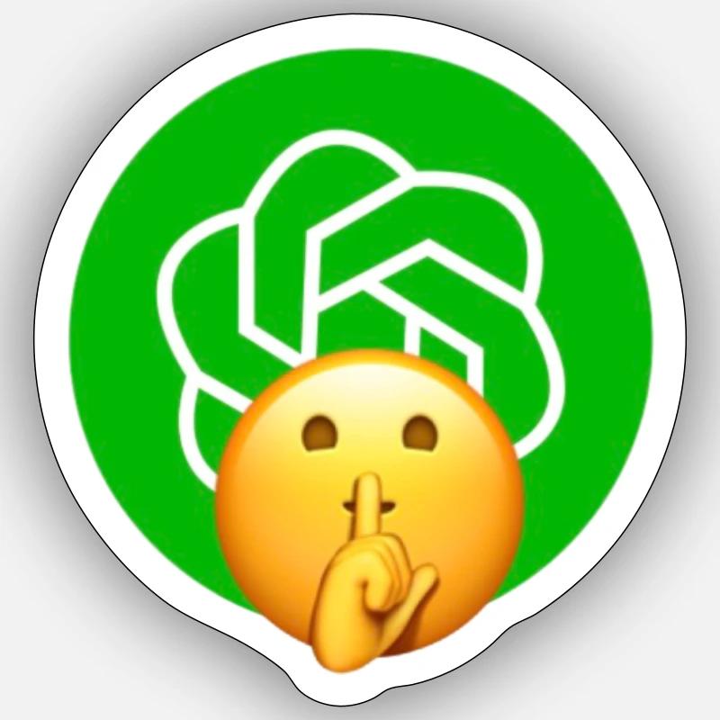 CHUT GPT Sticker taille S (10 x 10 cm)