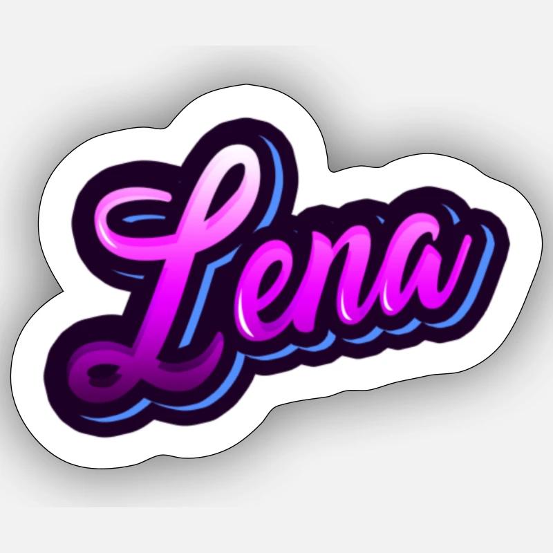 LENA - Your personalized design Sticker size S (10 x 10 cm)