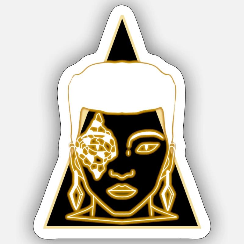 Design Haika - Sticker taille S (10 x 10 cm) - blanc mat