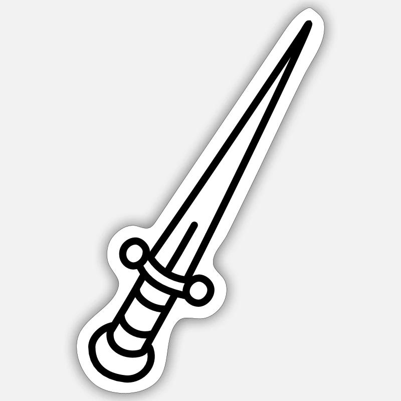 Messer Sticker Größe S (10 x 10 cm)