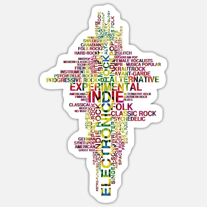 Parole vers le haut - Sticker taille S (10 x 10 cm) - blanc mat